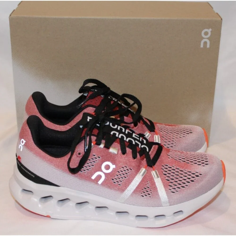 NIB ON CLOUD WOMEN'S CLOUDSURFER TRAIL ATHLETIC SNEAKERS SZ 8 AUBURN FROST